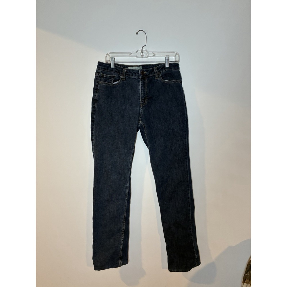 Bit & Bridle women's denim jeans cozy pink plaid flannel lining 8 Winter Horse